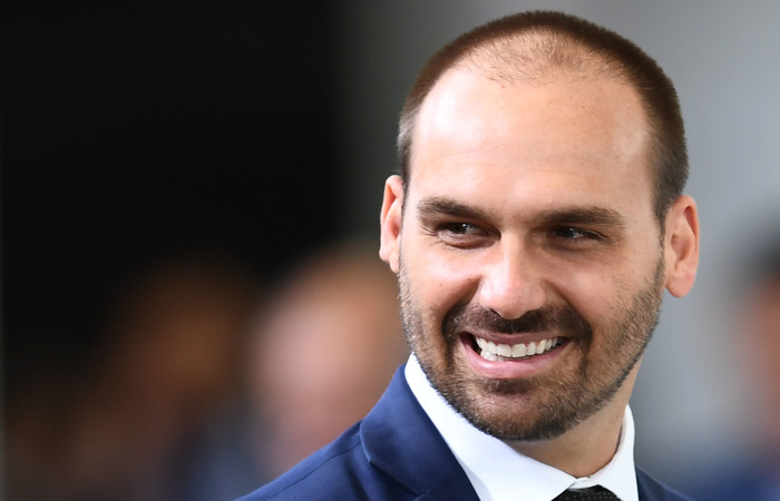 Líder do PSL na Câmara, Eduardo Bolsonaro (Evaristo Sá/AFP) Líder do PSL na Câmara, Eduardo Bolsonaro (Evaristo Sá/AFP)