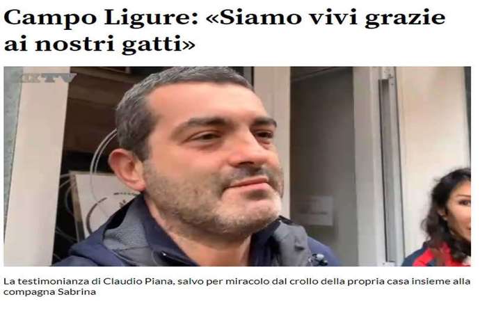 Claudio Piana, morador de Campo Ligure (noroeste), em uma entrevista em vdeo ao jornal regional Secolo XIX

 (Foto: Reproduo/Secolo XIX)