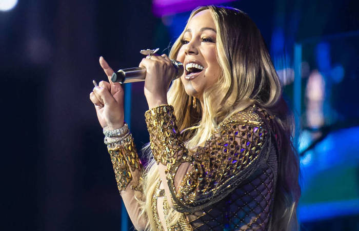 O vestido de Mariah foi desenhado pelo estilista filipino Johnny Wujek, que  radicado nos Emirados (Foto: Divulgao. )