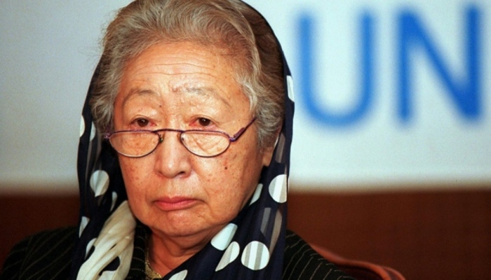 Sadako Ogata supervisionou operaes de emergncia. (Foto: AFP)