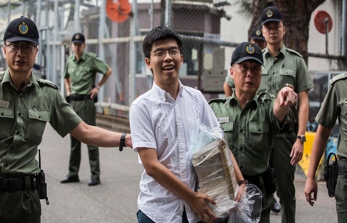 Joshua Wong, ativista chins. (Foto: Isaac Lawrence/AFP)