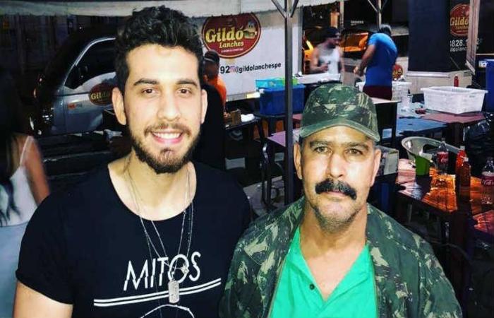 O cantor Gustavo Mioto e Gildo Lanches. (Foto: Instagram/Reproduo)