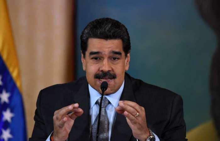 Nicols Maduro recebe criticas na conferncia internacional.
 (Foto: Yuri Cortez/AFP)