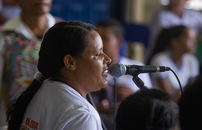 O Coco de Roda Panela de Barro foi o grupo convidado para se apresentar em Tracunham. Foto: Samuel Calado/DP