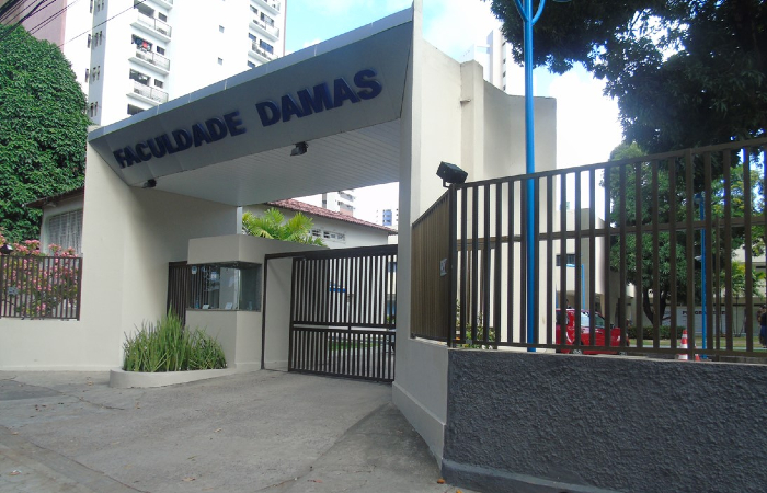 Faculdade Damas fica nas Graas, Zona Norte do Recife. (Foto: Divulgao/Damas.)