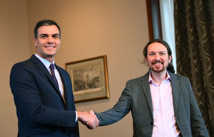 Pedro Snchez (PSOE) e Pablo Iglesias (Podemos), respectivamente. (Foto: Gabriel Bouys/AFP)