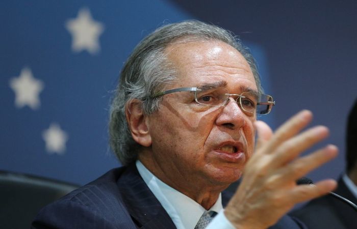 Guedes afirmou no seminário do Novo Banco de Desenvolvimento do Brics que o Brasil já estava em negociação para criar uma área de livre-comércio. (Foto: Fabio Rodrigues Pozzebom/Agência Brasil) Guedes afirmou no seminário do Novo Banco de Desenvolvimento do Brics que o Brasil já estava em negociação para criar uma área de livre-comércio. (Foto: Fabio Rodrigues Pozzebom/Agência Brasil)