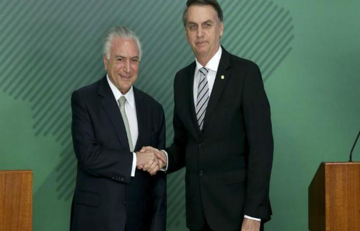 O perfil oficial "trocou" o presidente Jair Bolsonaro pelo antecessor Michel Temer em postagem que destaca uma declarao do presidente russo Vladimir Putin (Foto: Wilson Dias/Agncia Brasil )