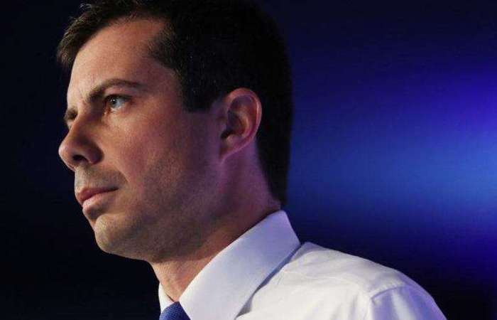 Pete Buttigieg integra linha de frente para primrias democratas. Ex-militar, j esteve no Afeganisto e foi prefeito da cidade de South Bend, em Indiana
 (foto: Mario Tama/AFP)