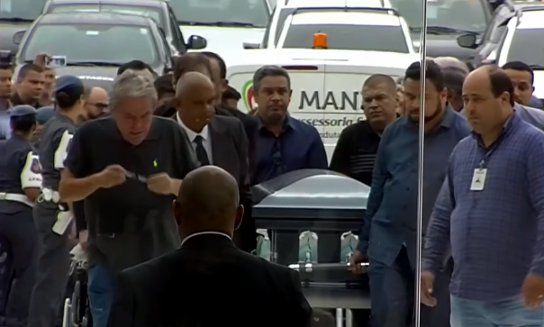 Amigos e familiares do apresentador. (Foto: Reprodução/TV)