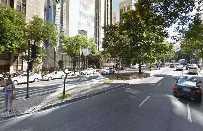 Crime aconteceu na Avenida lvares Cabral, na Regio Centro-Sul de BH (Reproduo/Google Street View)
