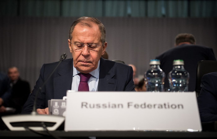 Sergei Lavrov, ministro russo das Relaes Exteriores. (Foto: Vladimir Simicek/AFP
)