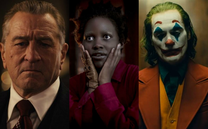 Al Pacino, inidicado por O Irlandês; Lupita Nyong'o, por Nós e Joaquin Phoenix, em Coringa. (Fotos: Divulgação) Al Pacino, inidicado por O Irlandês; Lupita Nyong'o, por Nós e Joaquin Phoenix, em Coringa. (Fotos: Divulgação)