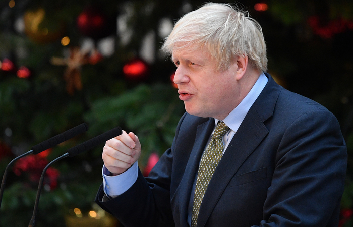 No poder desde julho, mas em minoria no Parlamento, Johnson apostou na convocao de eleies antecipadas em dezembro (Foto: DANIEL LEAL-OLIVAS / AFP)