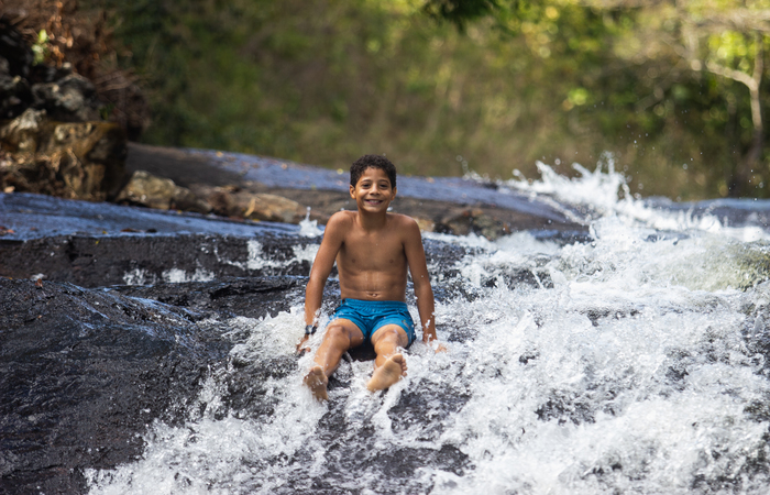 A Cachoeira Poo do Soldado  umas das mais queridas dos visitantes. Foto: Samuel Calado/DP