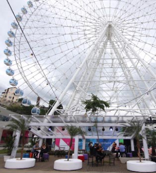 Aberta em dezembro, roda gigante Rio-Star tem 25 metros (Riotur/divulgação) Aberta em dezembro, roda gigante Rio-Star tem 25 metros (Riotur/divulgação)