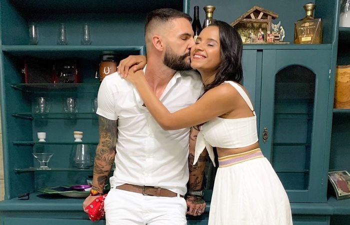 O casal da edio mais recente que levou o relacionamento alm do programa  Gleice e Wagner, do BBB18 (Foto: Reproduo/Instagram)