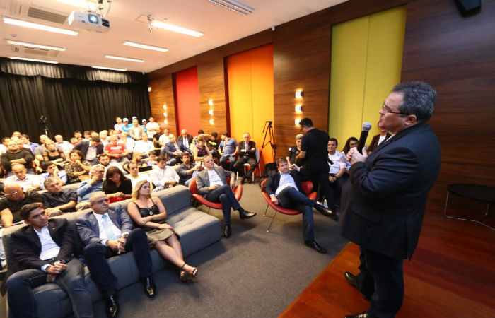 O anúncio foi feito durante inauguração do Hub de Inovação do banco no Porto Digital. (Foto: Bruna Costa / Esp.DP Foto) O anúncio foi feito durante inauguração do Hub de Inovação do banco no Porto Digital. (Foto: Bruna Costa / Esp.DP Foto)