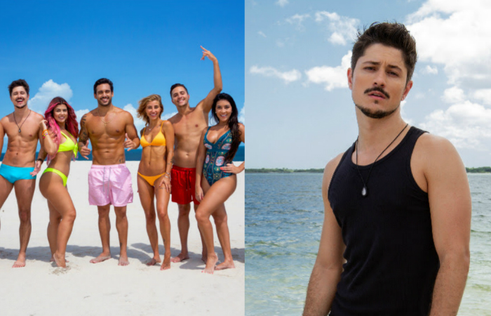 Novos participantes (esquerda) e Rafael Vieira, primeiro participante gay (direita). (Foto: MTV/Divulgao)