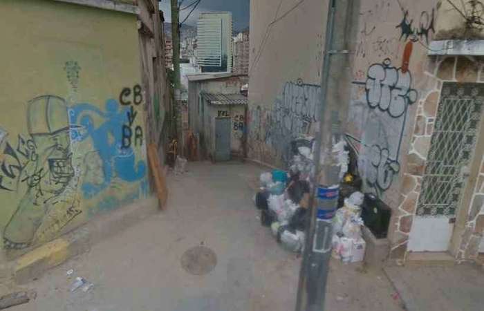 Crime ocorreu em um beco da Rua Grafito, no Bairro Santa Tereza, Regio Leste de BH (Foto: Google Maps/Reproduo)