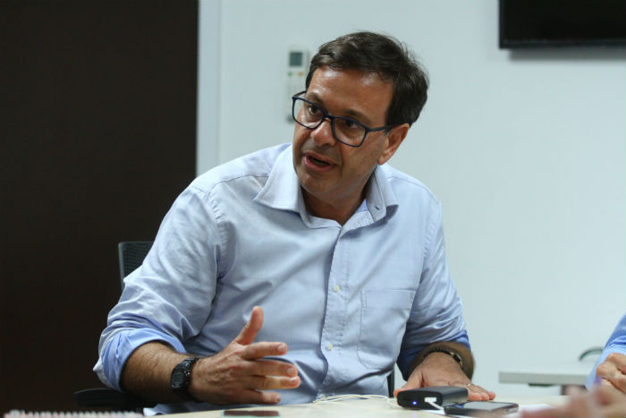 Gilson Machado Neto anunciou projeto em visita  capital pernambucana. (Foto: Peu Ricardo/DP)