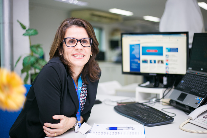 Janana Lima Cavalcanti comanda 20 subordinados, praticamente todos homens.  (Foro: Rodrigo Fernandes/Divulgao)