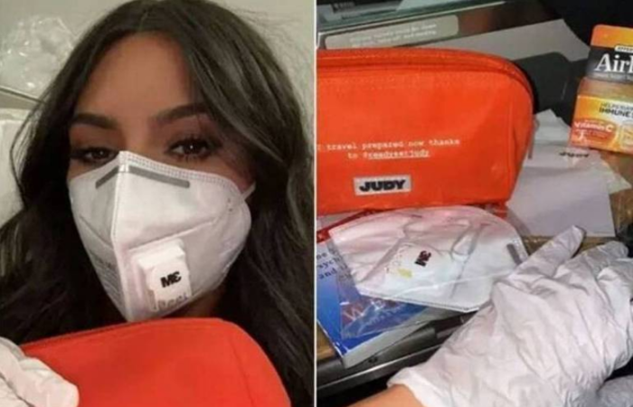 Kim Kardashian, 39, mostrou seu kit de proteção através dos stories (Foto: Instagram/Reprodução ) Kim Kardashian, 39, mostrou seu kit de proteção através dos stories (Foto: Instagram/Reprodução )