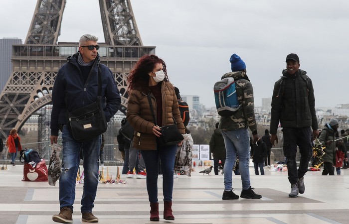 At o momento, h 9.134 casos confirmados de Covid-19 no pas (Foto: Ludovic Marin/AFP)