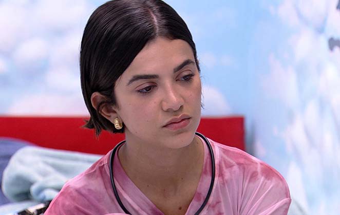 A sister revelou estar com a menstruao dois meses atrasada (Foto: Reproduo/TV Globo)