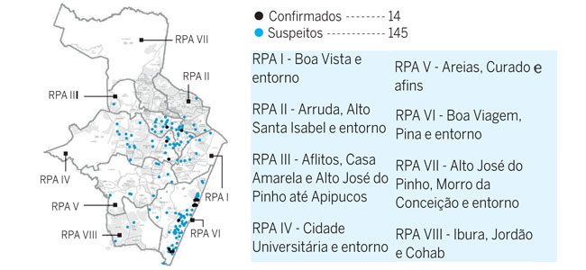  (Fonte: Sesau/Recife/Gevepi/Cievs/Planilha paralela)