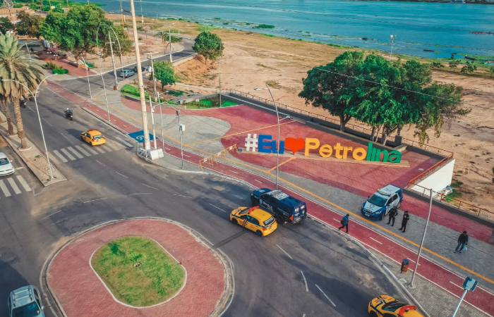 No domingo (22), Prefeitura de Petrolina interditou a orla do Rio São Francisco, como medida preventiva. (Foto: Divulgação/Prefeitura de Petrolina.)