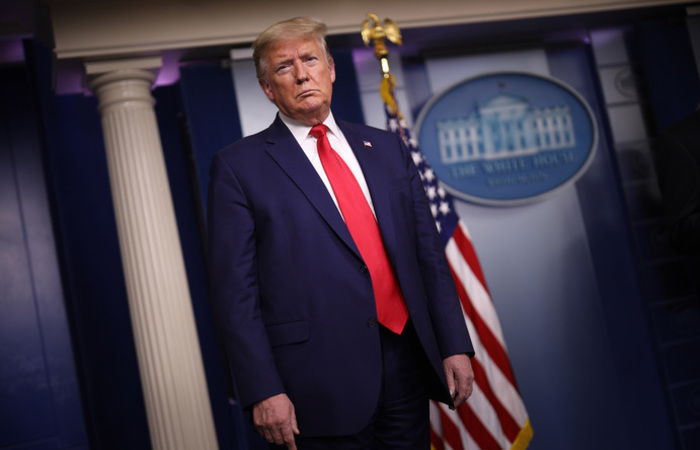 O processo de impeachment de Trump foi desencadeado pela denncia annima de um telefonema. (Foto: WIN MCNAMEE / GETTY IMAGES NORTH AMERICA / GETTY IMAGES VIA AFP)