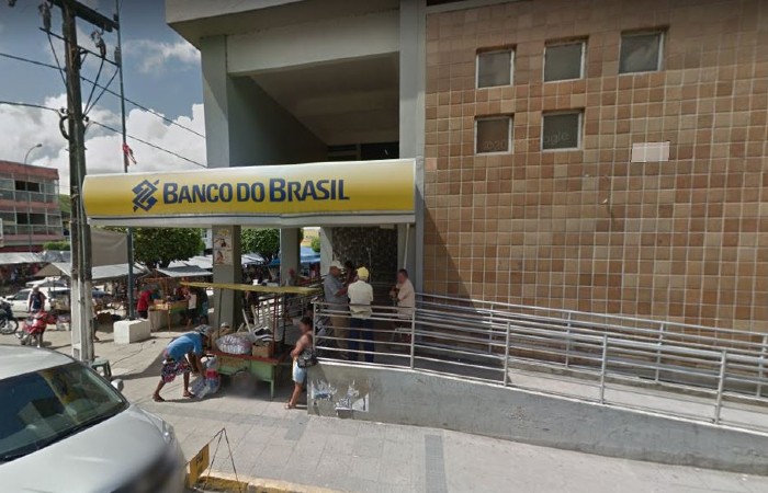 Agncia do Banco do Brasil local foi uma das atacadas (Foto: Reproduo / Google Street View)