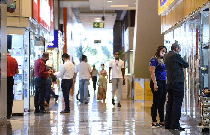 O incidente ocorreu em um shopping de Brasília (DF) (Foto: Evaristo Sá/AFP) O incidente ocorreu em um shopping de Brasília (DF) (Foto: Evaristo Sá/AFP)