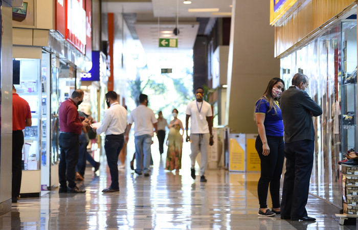 O incidente ocorreu em um shopping de Braslia (DF) (Foto: Evaristo S/AFP)