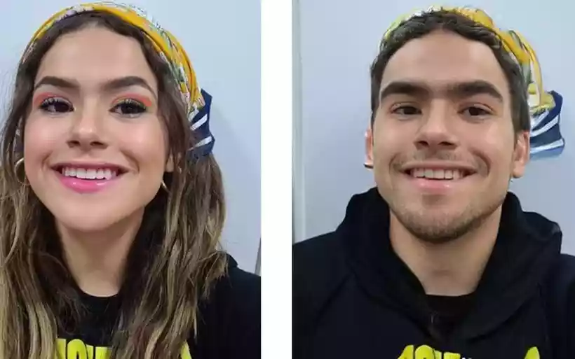 A apresentadora Masa Silva foi uma das pessoas que compartilharam o resultado do filtro do app (Foto: Faceapp/reproduo)