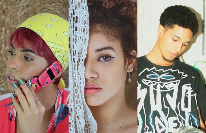 Ororo, Iara e Maico so exemplos de jovens que passaram a apostar no R&B (Fotos: HoodCave, Jezz Maia e Selo Musical R$/Divulgao)