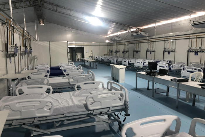 Hospital de campanha de Caruaru está funcionando desde o começo da semana. (Foto: SES/Divulgação)