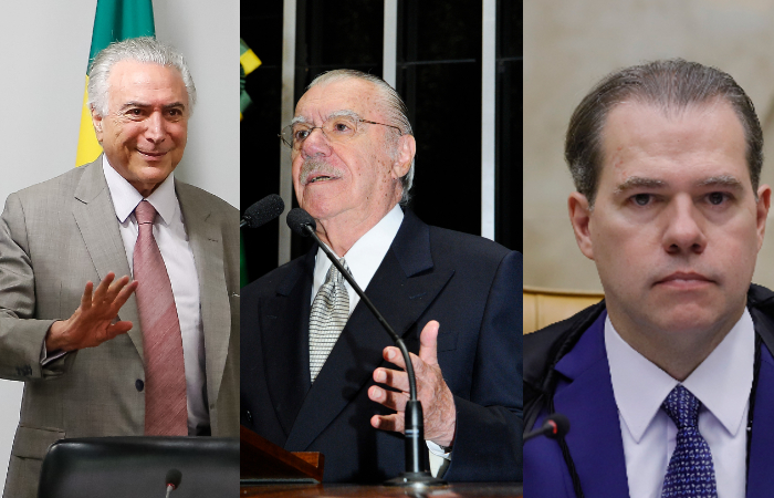 (Fotos: Marcos Correa/PR, Waldemir Barreto/Agência Senado e Divulgação/SCO/STF.)