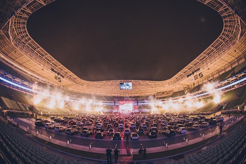 Interior do Allianz Parque durante show (Foto: @allianzparque/Reproduo)