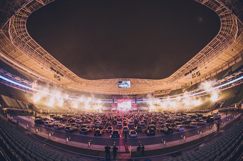 Interior do Allianz Parque durante show (Foto: @allianzparque/Reproduo)