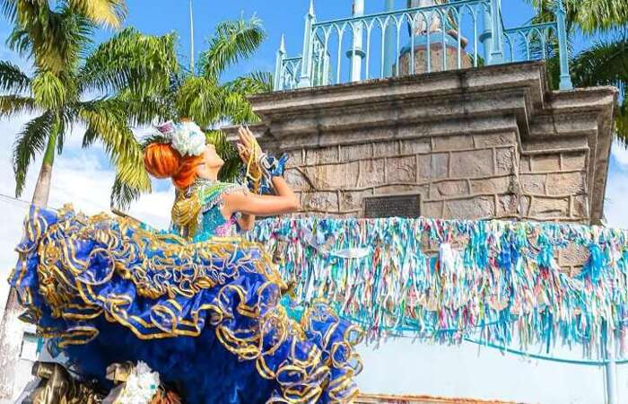 A Rainha G 2020 utilizou o Santurio do Morro da Conceio como cenrio para o clipe vencedor.  (Foto: Divulgao/Cenrio Filmes)