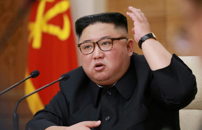 Ditador norte-coreano, Kim Jong-un (Foto: KCNA VIA KNS/AFP/Arquivos)
