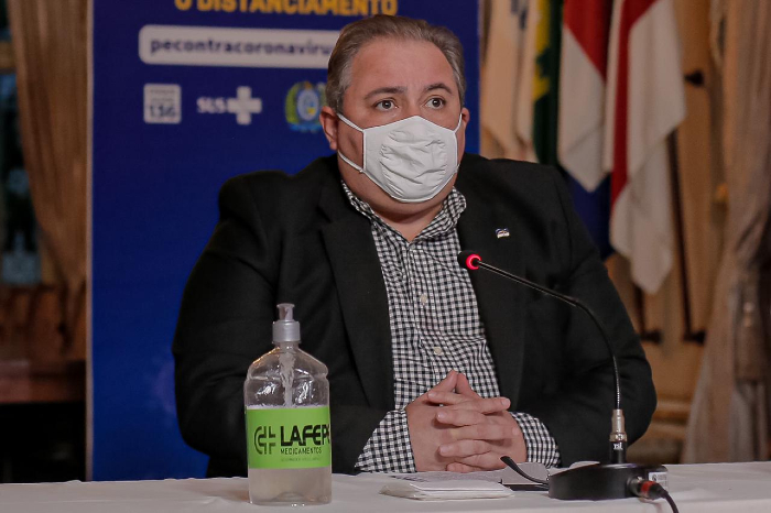 O secretário estadual de Saúde, André Longo, ressaltou que batalha contra a Covid-19 não está vencida. (Foto: Pedro Menezes/Divulgação)