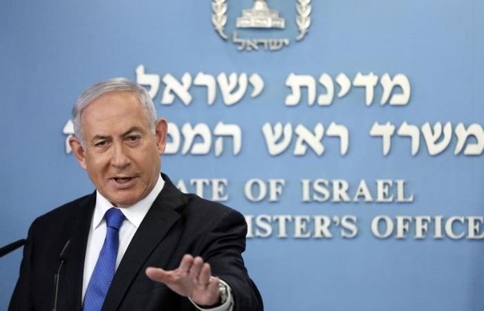 O primeiro-ministro israelense Benjamin Netanyahu em entrevista coletiva em Jerusalm.  (Foto: Abir SULTAN / POOL / AFP

)