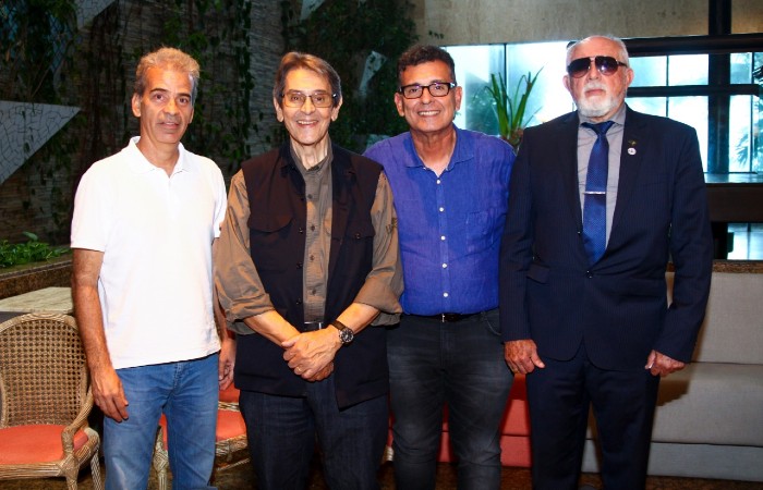 Alberto Feitosa, Roberto Jefferson, Coronel Meira e Eudócio Dantas (Foto: Bruna Costa / Esp. DP Foto)