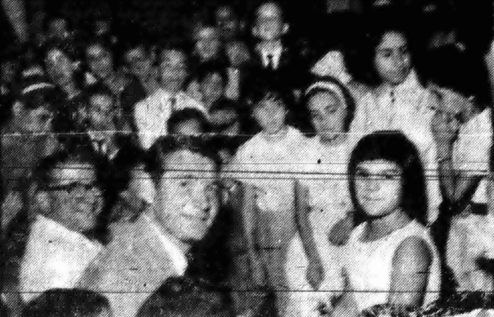 Registro de Genny Barry no Recife, na edio de 18 de dezembro de 1961 (Foto: Arquivo DP)
