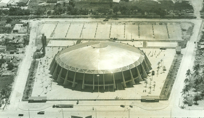 Ginsio de Esportes Geraldo Magalhes na dcada de 1970 (Foto: Arquivo/DP/D.A Press)