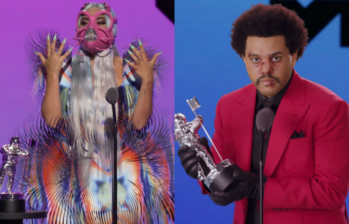 O WMA foi a primeira grande premiação ao vivo desde o início da pandemia (Foto: MTV/AFP) O WMA foi a primeira grande premiação ao vivo desde o início da pandemia (Foto: MTV/AFP)