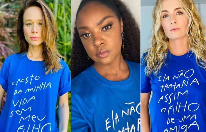 Mariana Ximenes, Cris Vianna e Angélica foram alguns dos nomes que vestiram, literalmente, a camisa da causa (Foto: Reprodução/Instagram)